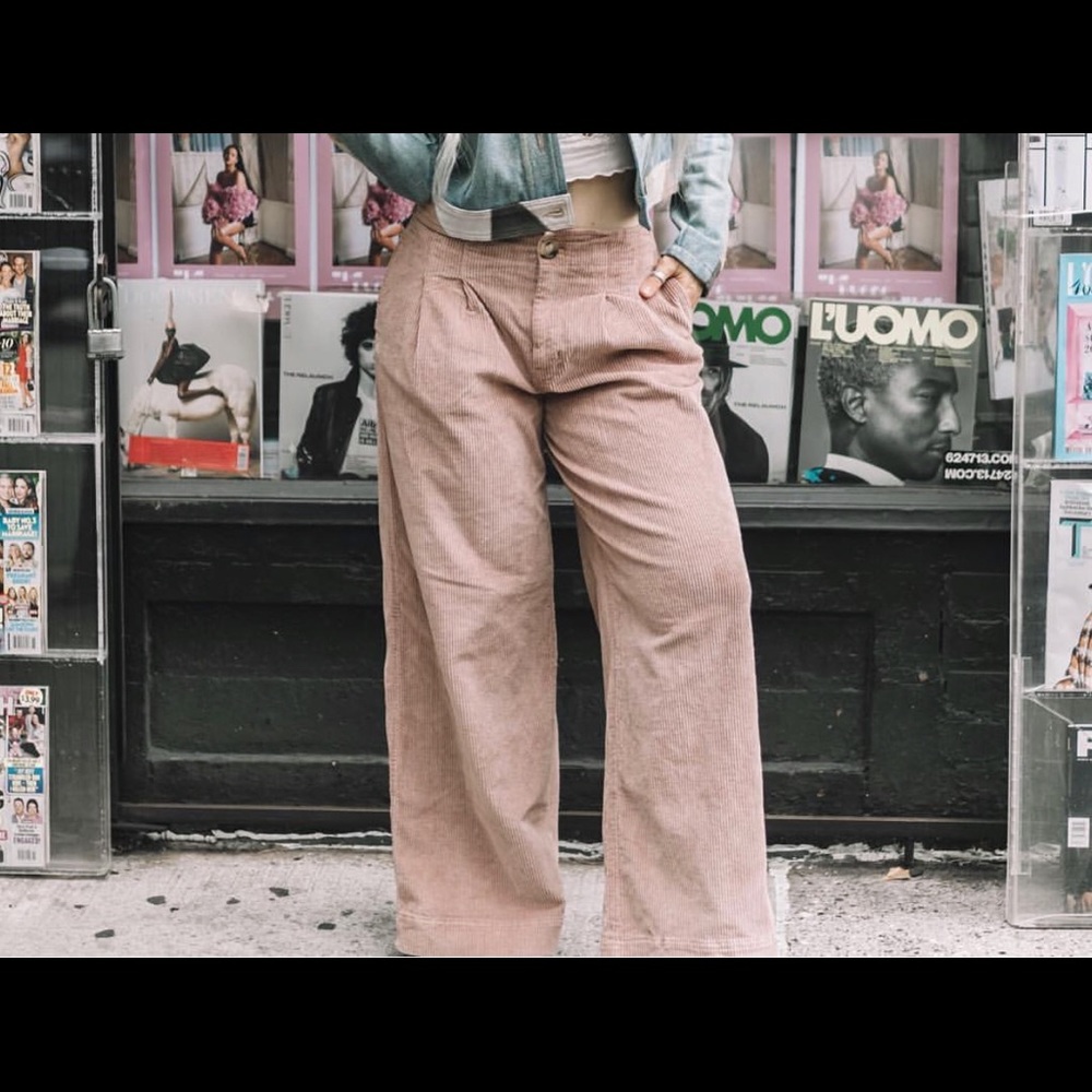 Free People Corduroy Wide Leg Pants